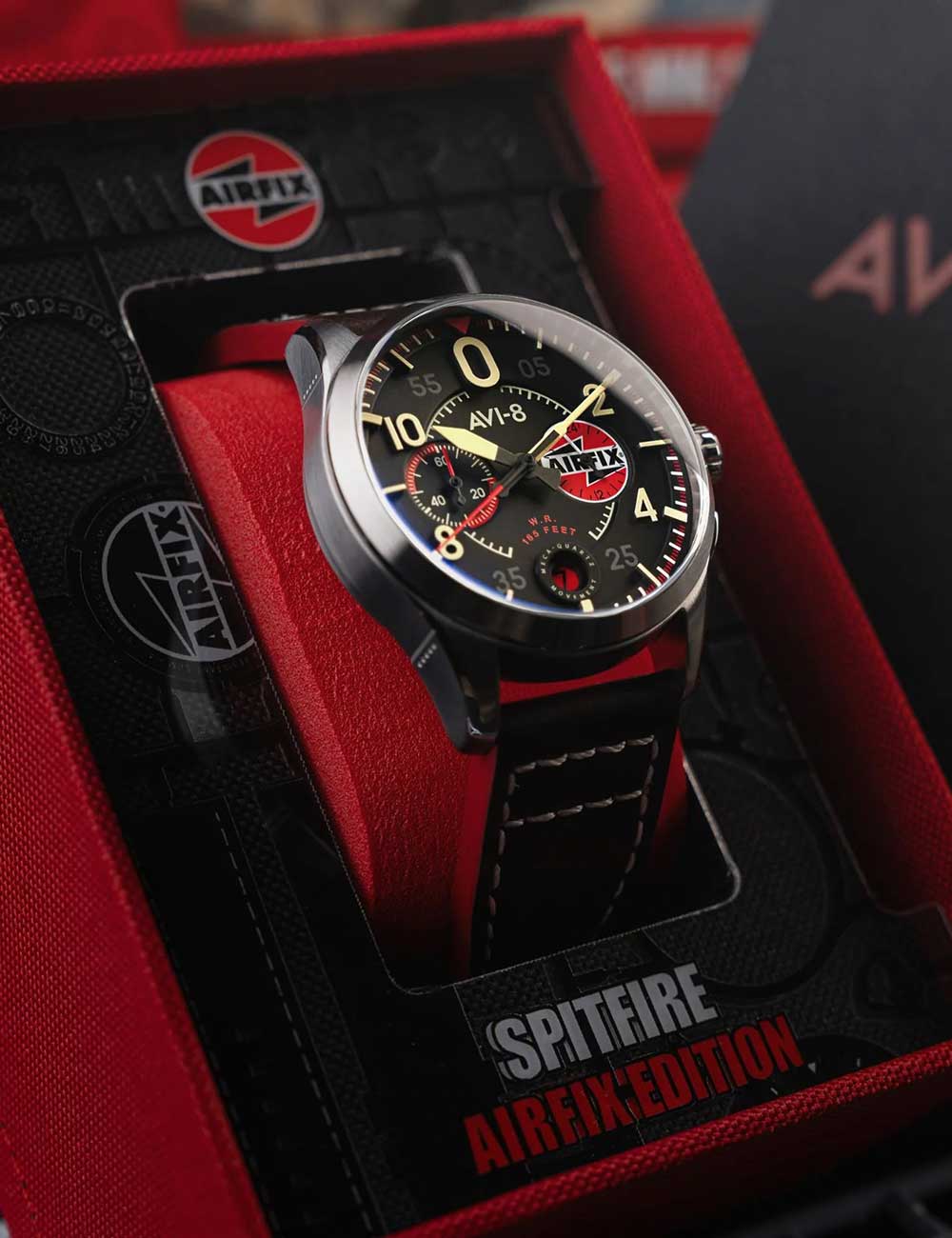 AVI-8 AV-4089-09 vyriškas laikrodis Spitfire Lock Chronograph 42mm 5ATM