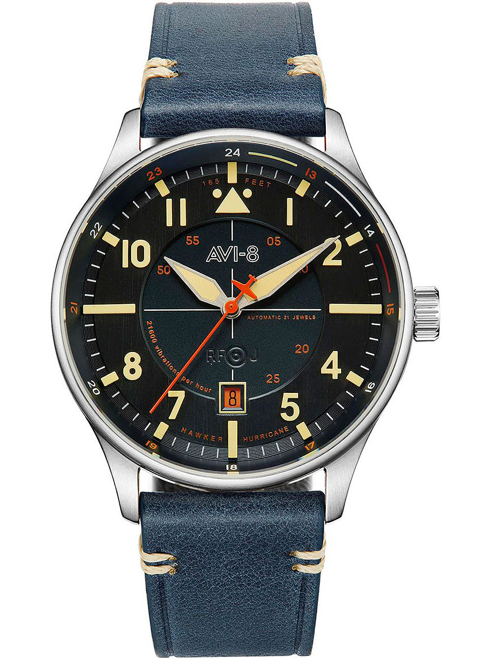 AVI-8 AV-4094-02 Hawker Hurricane Automatic vyriškas laikrodis 43mm 5ATM