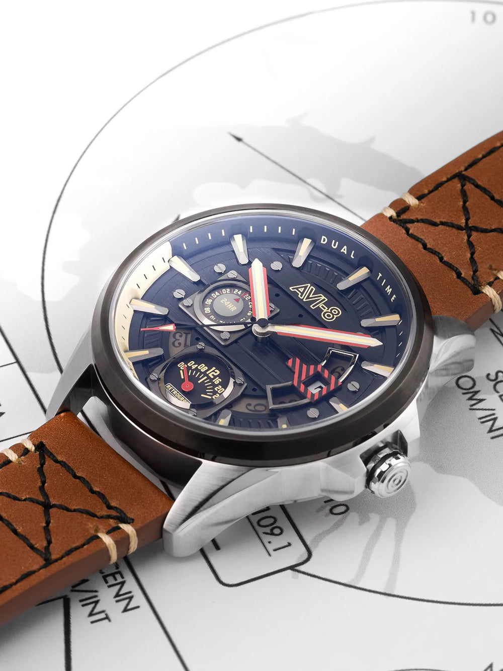 AVI-8 AV-4098-02 vyriškas laikrodis Hawker Harrier Farley Multi 44mm 5ATM