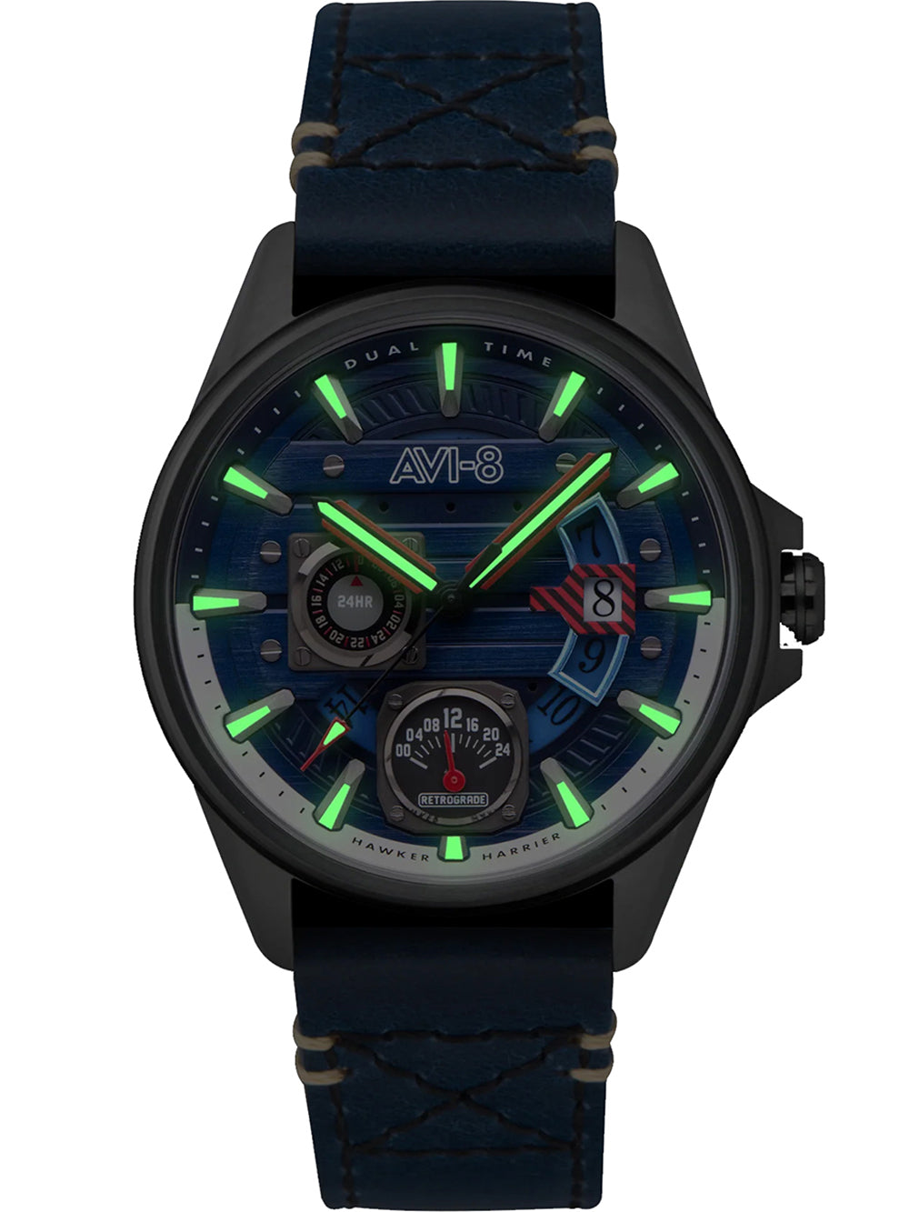 AVI-8 AV-4098-03 vyriškas laikrodis Hawker Harrier Farley Multi 44mm 5ATM