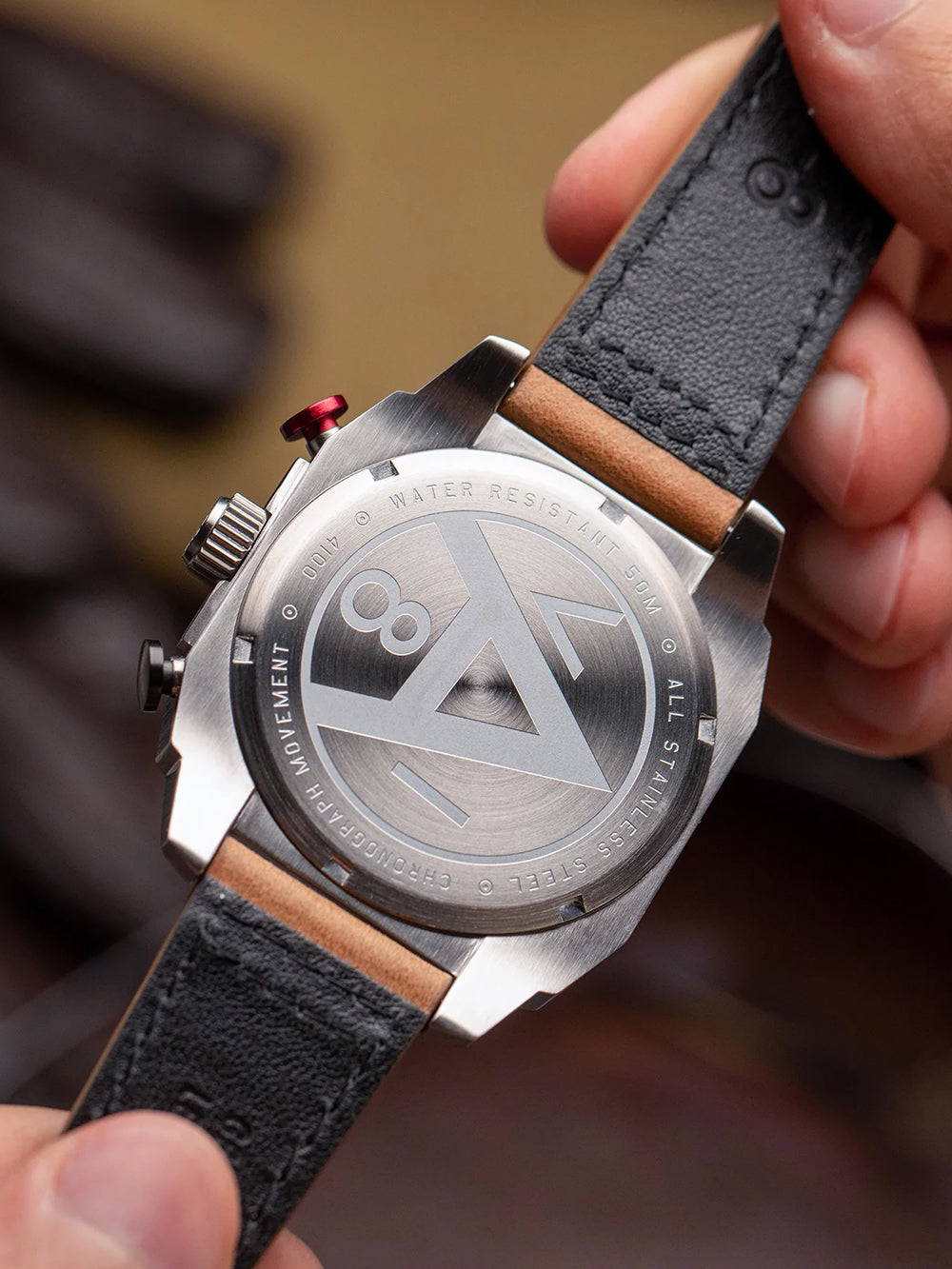AVI-8 AV-4100-01 vyriškas laikrodis Hawker Hunter Dual Time Chronograph 43mm 5ATM