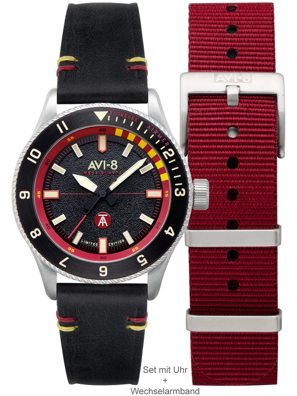 AVI-8 AV-4103-01 Tuskegee Airmen Limited Edition vyriškas laikrodis 40mm 5ATM