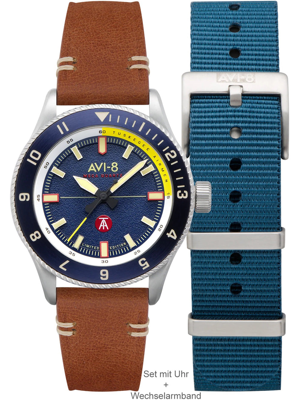 AVI-8 AV-4103-02 Tuskegee Airmen Limited Edition vyriškas laikrodis 40mm 5ATM