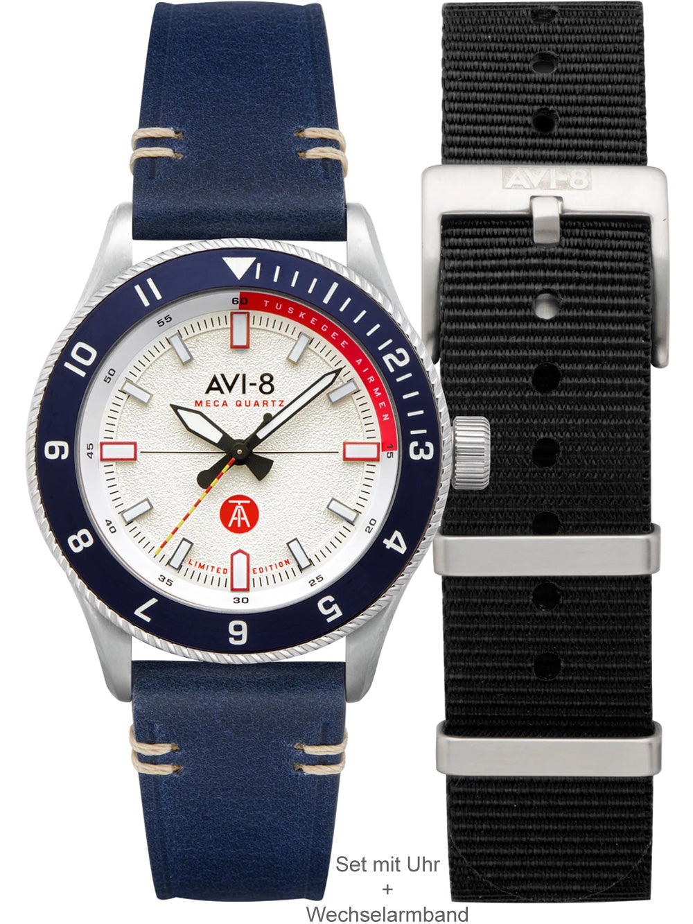 AVI-8 AV-4103-03 Tuskegee Airmen Limited Edition vyriškas laikrodis 40mm 5ATM