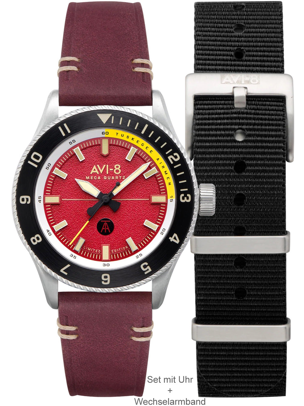 AVI-8 AV-4103-04 Tuskegee Airmen Limited Edition vyriškas laikrodis 40mm 5ATM