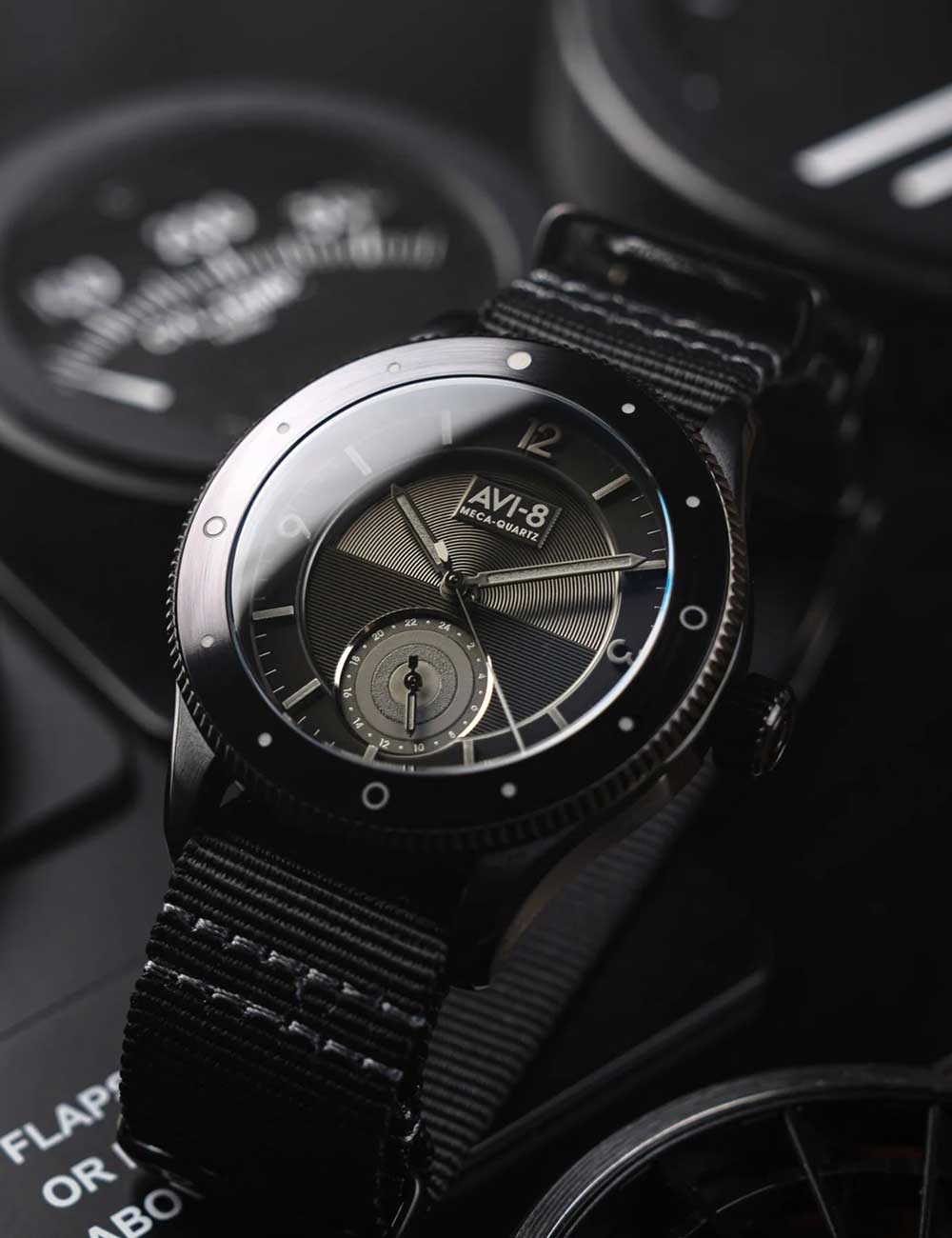 AVI-8 AV-4112-05 vyriškas laikrodis Flyboy Airmaster 40mm 5ATM