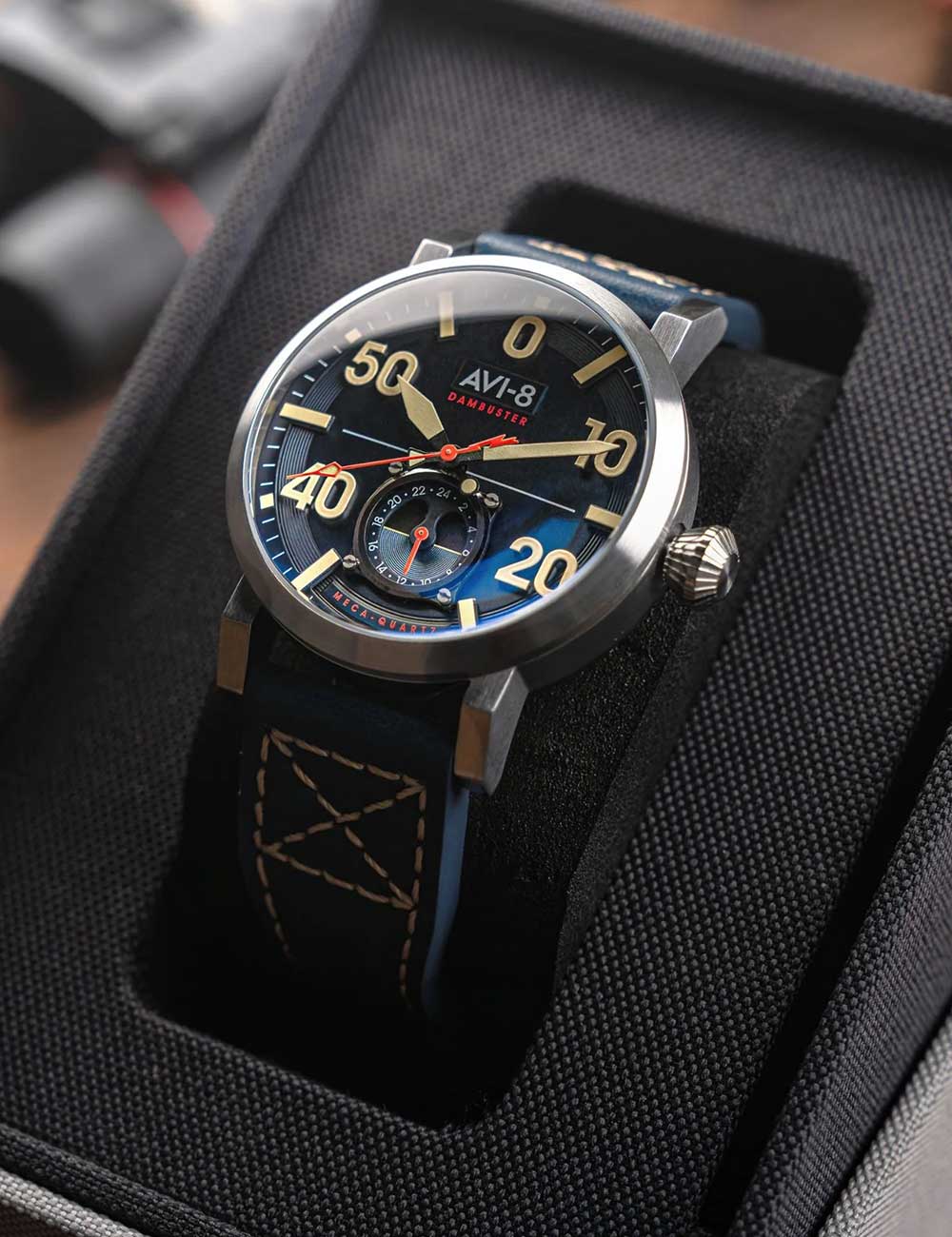 AVI-8 AV-4113-01 vyriškas laikrodis Dambuster Chadwick 43mm 5ATM