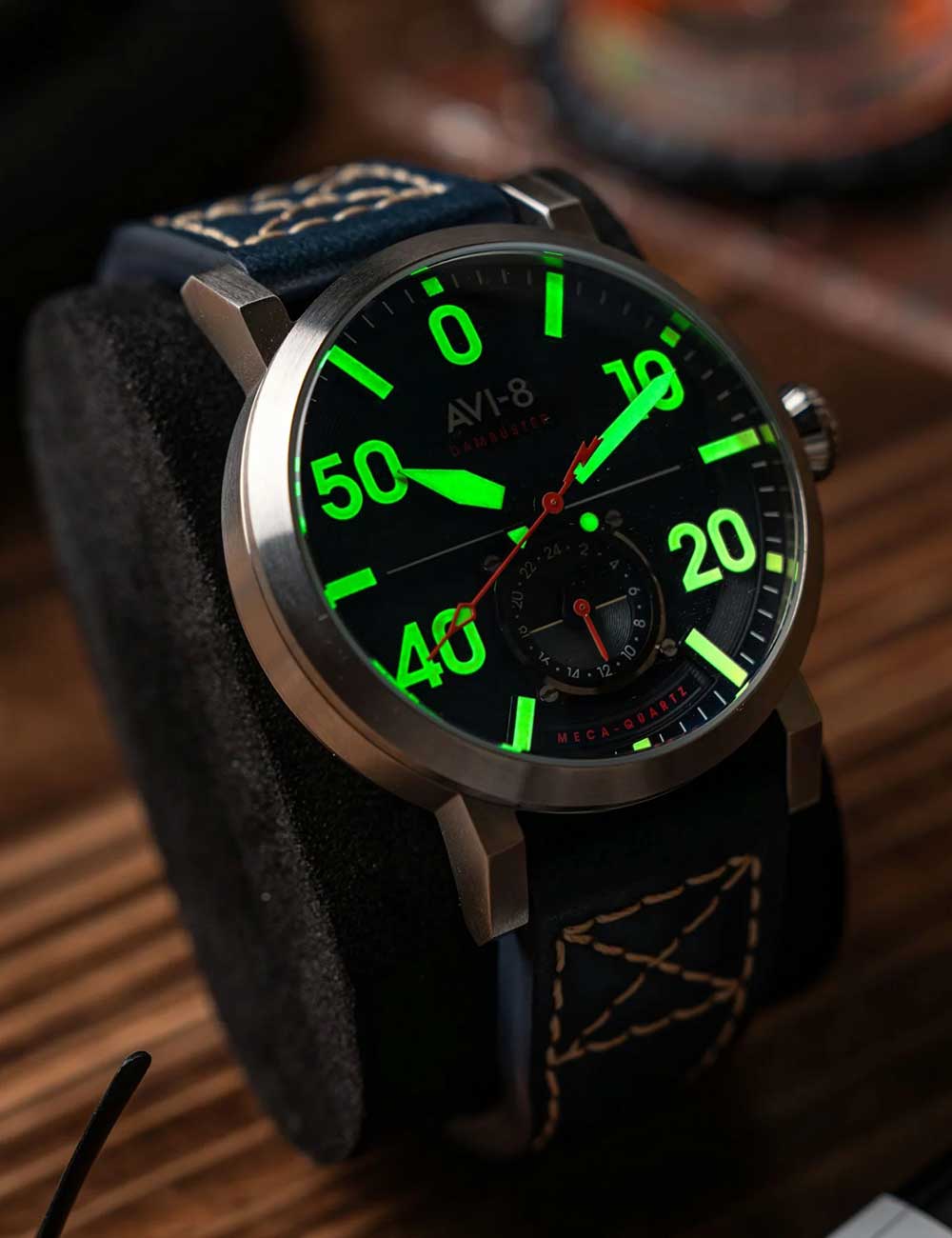 AVI-8 AV-4113-01 vyriškas laikrodis Dambuster Chadwick 43mm 5ATM