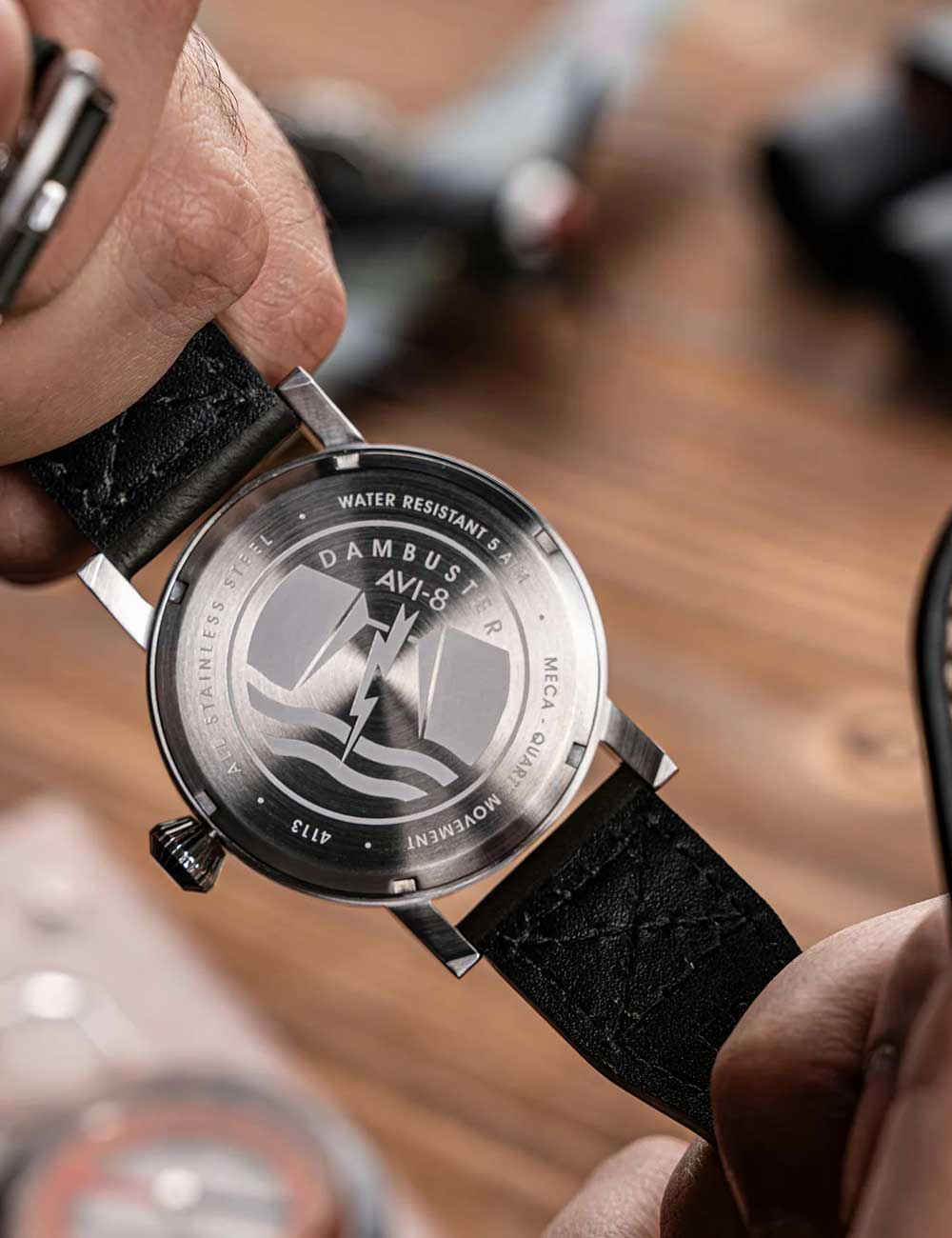 AVI-8 AV-4113-02 vyriškas laikrodis Dambuster Chadwick 43mm 5ATM