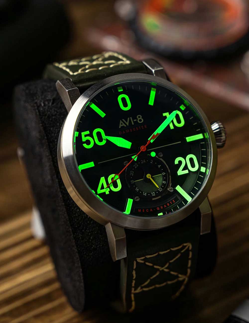 AVI-8 AV-4113-02 vyriškas laikrodis Dambuster Chadwick 43mm 5ATM