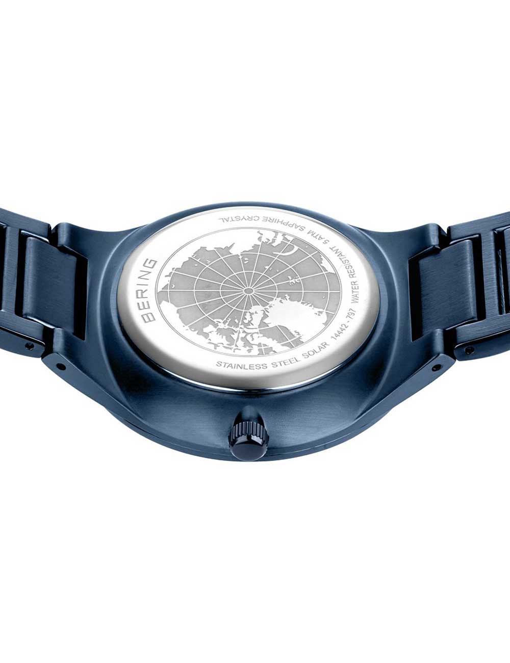 Bering 14442-797 Slim Solar vyriškas laikrodis 42mm 5ATM