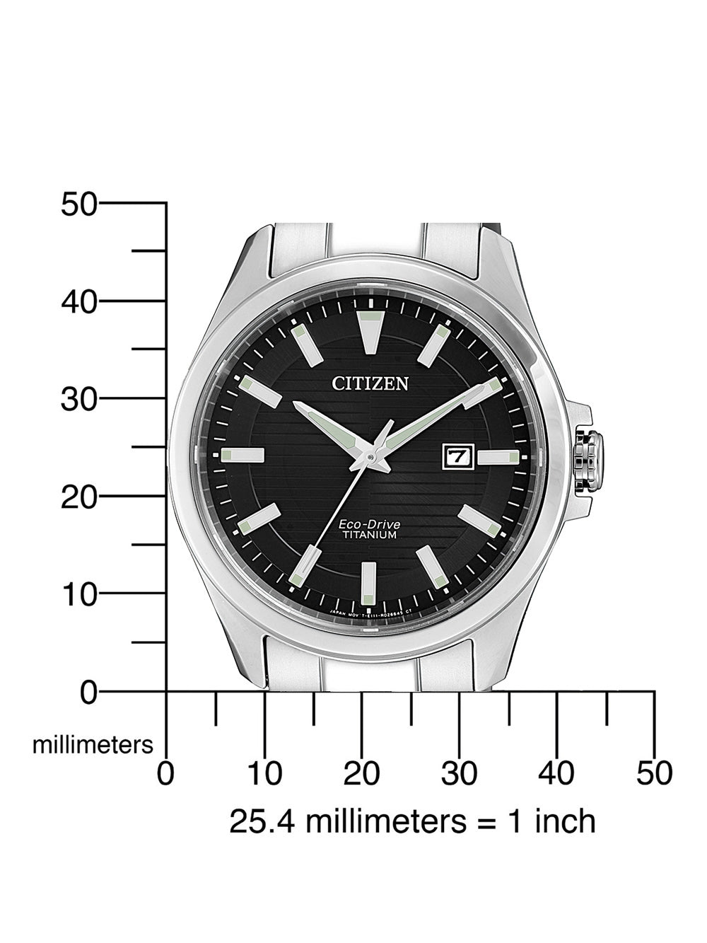 Citizen BM7470-84E Eco-Drive Titanium vyriškas laikrodis 43mm 10ATM