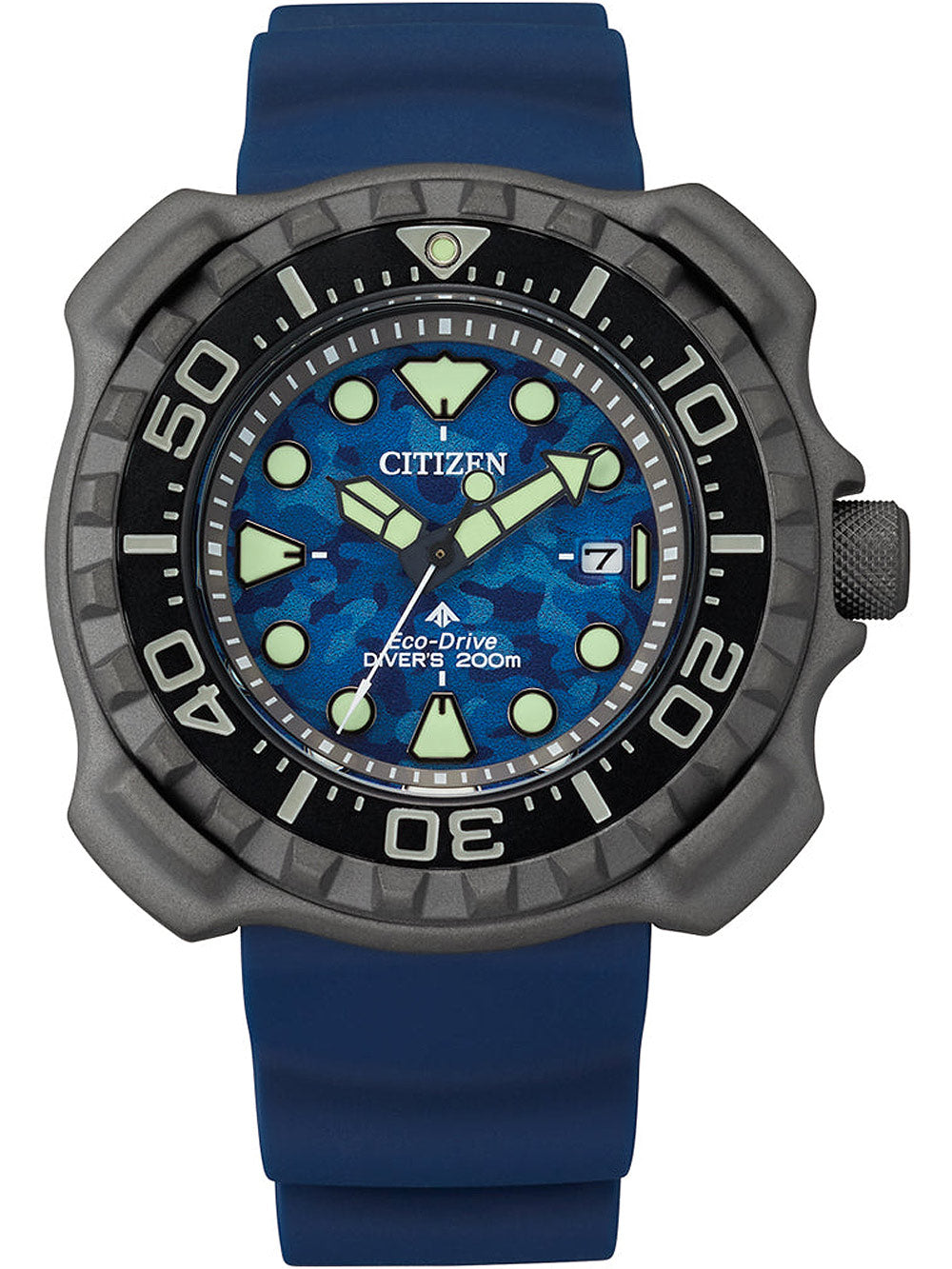 Citizen BN0227-09L Eco-drive Promaster Titanium vyriškas laikrodis 47mm 20ATM