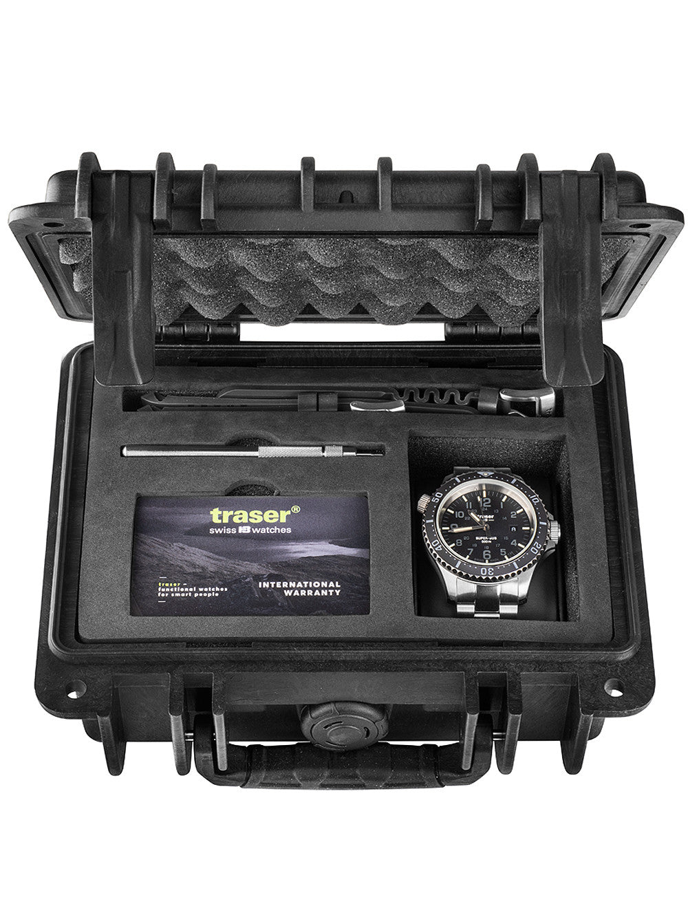 Traser H3 110321 P67 Diver Automatic Black Special Set vyriškas laikrodis 46mm 50ATM