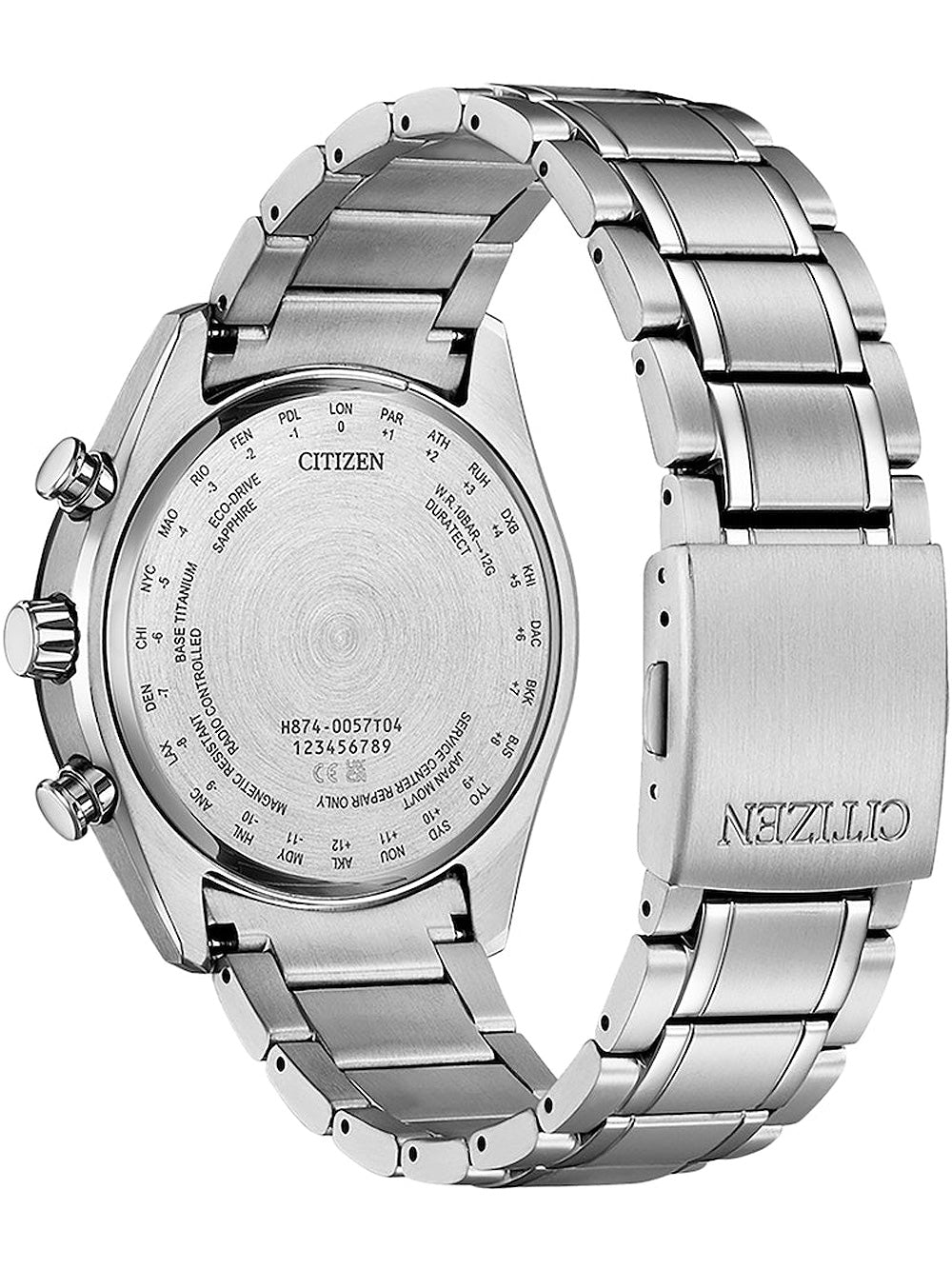 Citizen BY1018-80X Eco-Drive Moonphase Titanium Radio Controlled vyriškas laikrodis