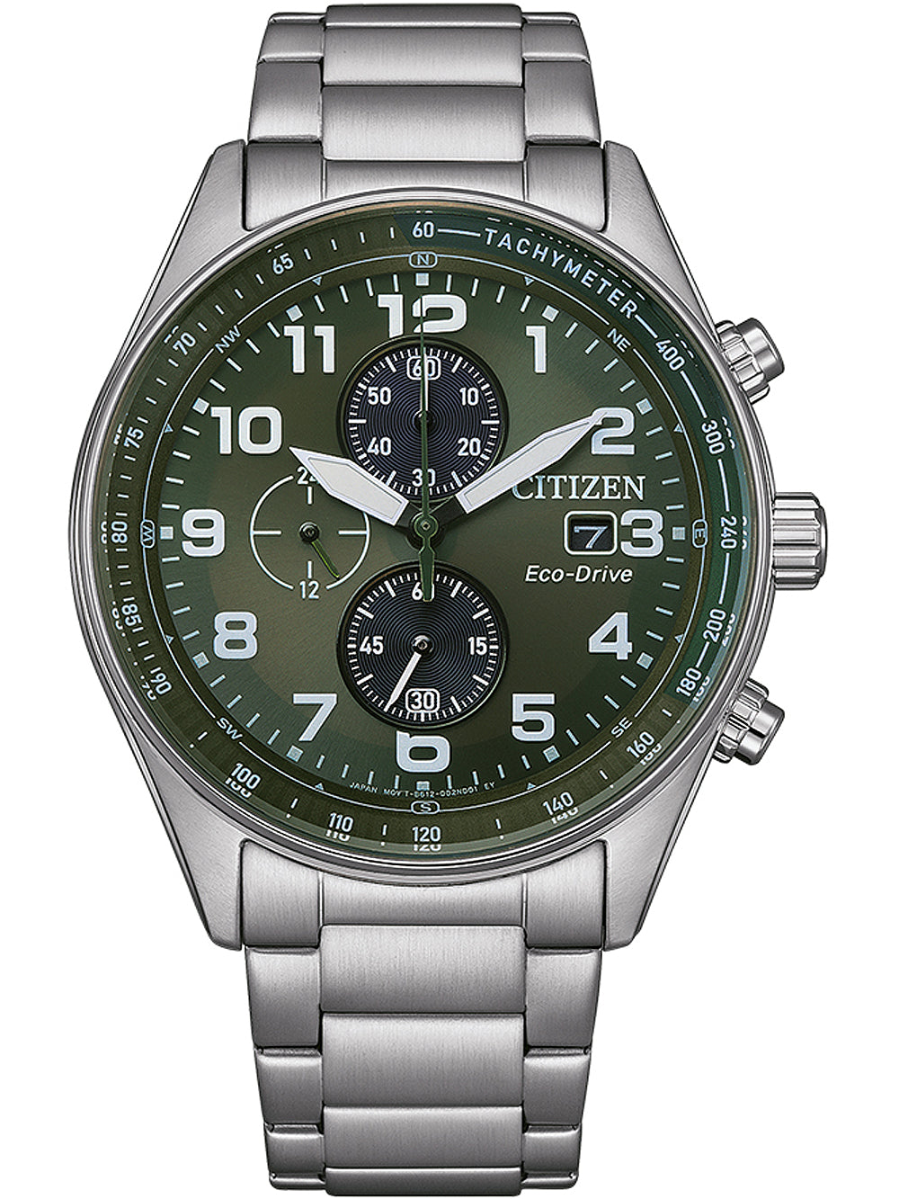 Citizen CA0770-72X Eco-Drive Chronograph vyriškas laikrodis 43mm 10ATM