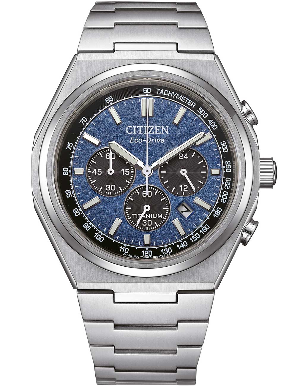 Citizen CA4610-85L vyriškas laikrodis Eco-Drive Super Titanium Chronograph 43mm 10ATM
