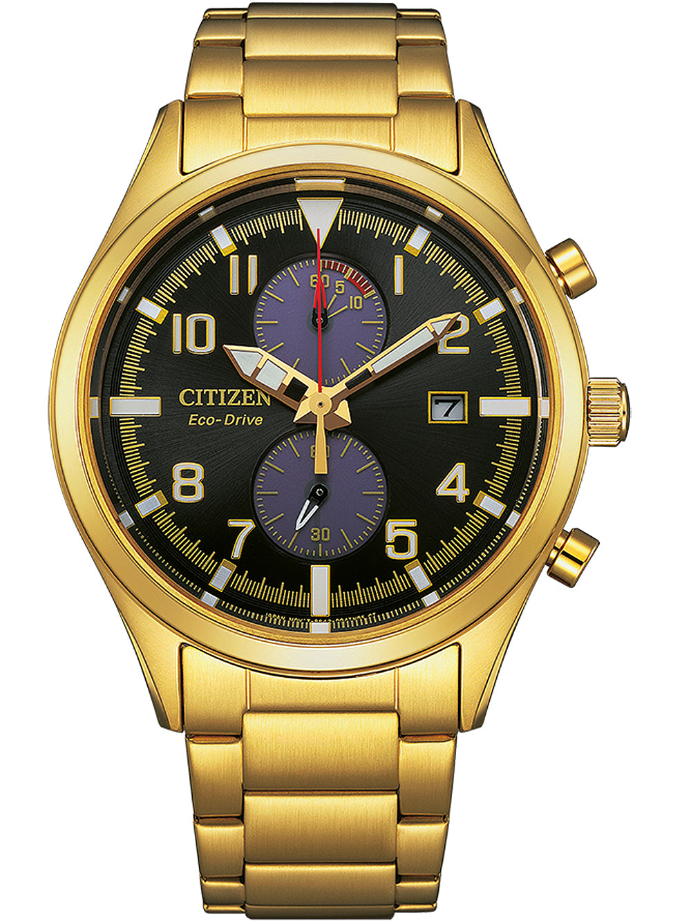 Citizen CA7022-87E Eco-Drive Chronograph vyriškas laikrodis 43mm 10ATM
