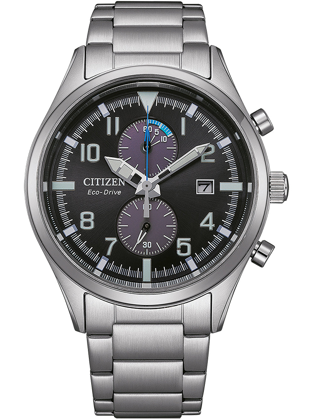 Citizen CA7028-81E Eco-Drive Chronograph vyriškas laikrodis 43mm 10ATM