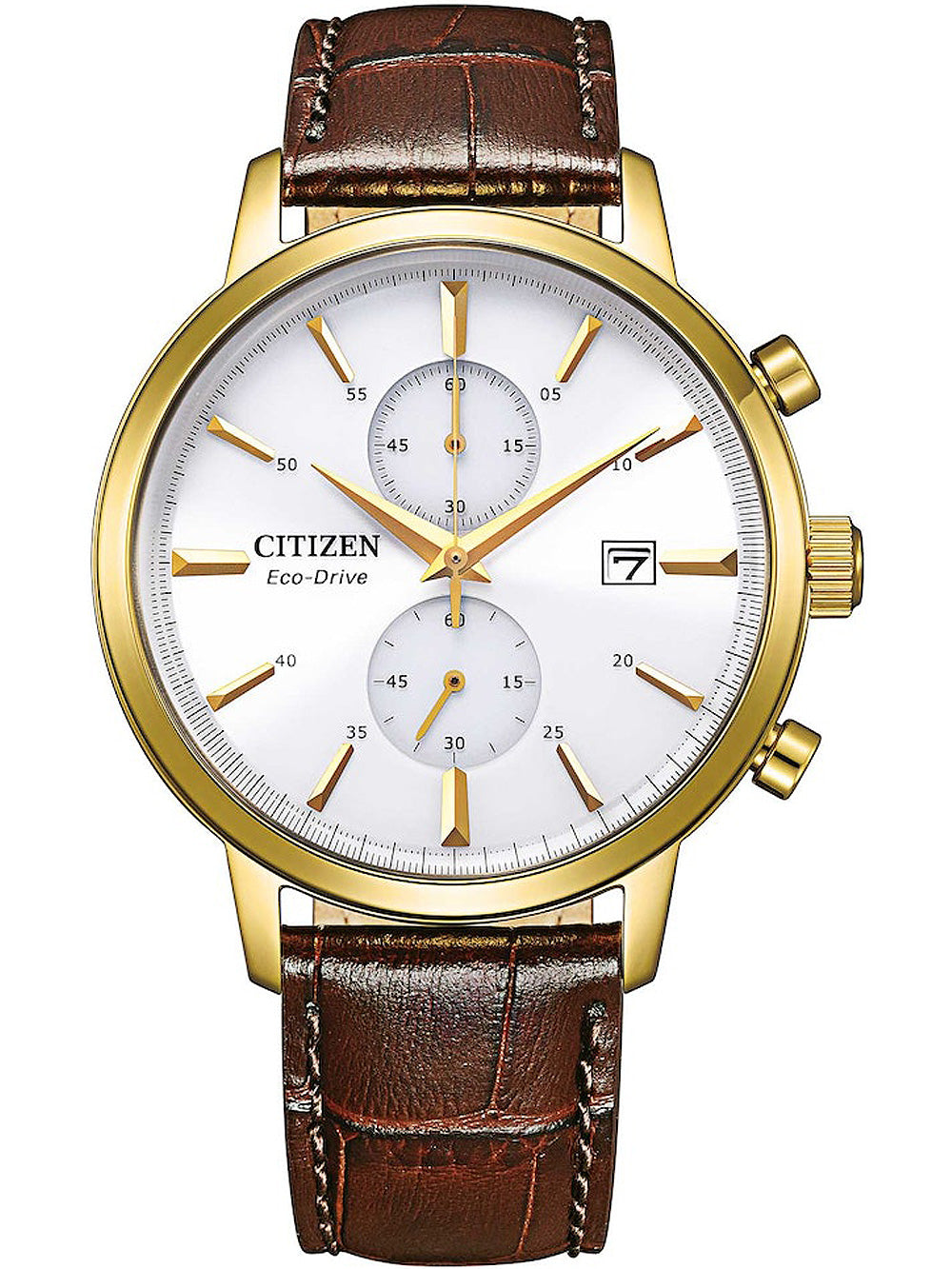 Citizen CA7062-15A Eco-Drive Chronograph vyriškas laikrodis 42mm 5ATM