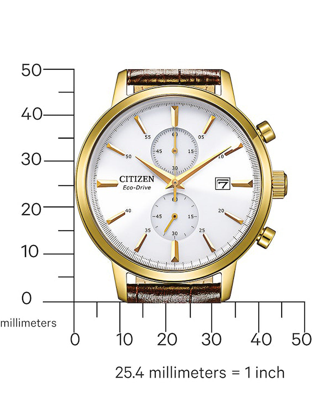 Citizen CA7062-15A Eco-Drive Chronograph vyriškas laikrodis 42mm 5ATM