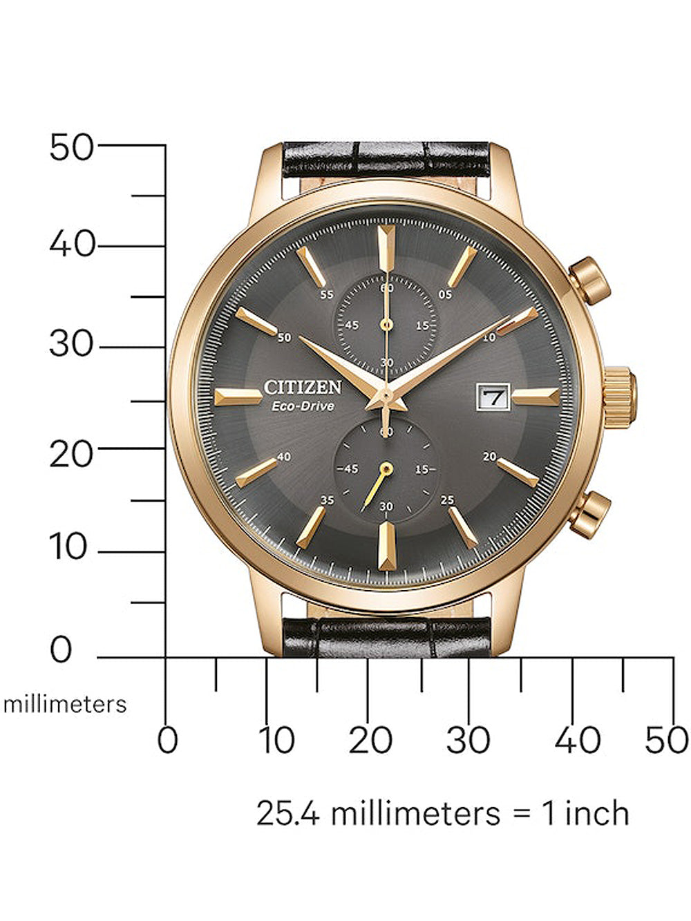 Citizen CA7067-11H Eco-Drive Chronograph vyriškas laikrodis 42mm 5ATM
