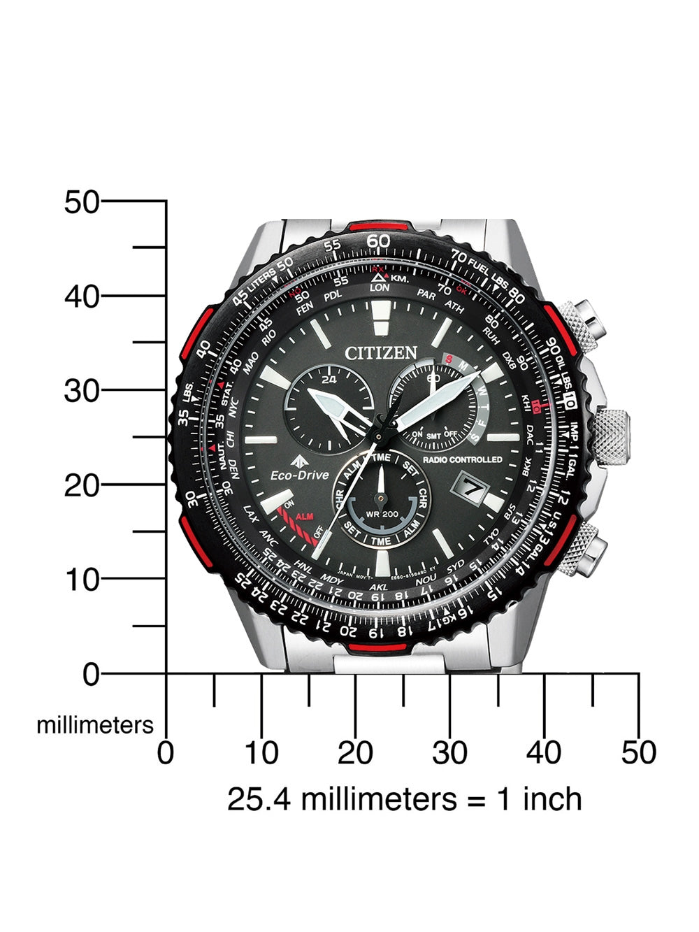 Citizen CB5001-57E Promaster vyriškas laikrodis 45mm 20 ATM