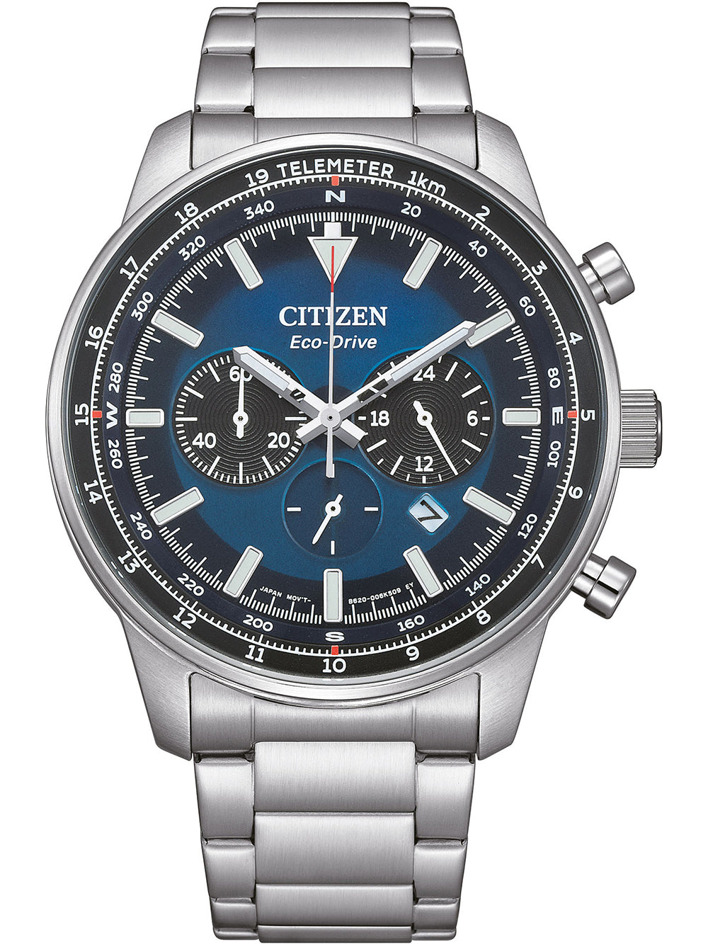 Citizen CA4500-91L vyriškas laikrodis Eco-Drive Chronograph 44mm 10ATM
