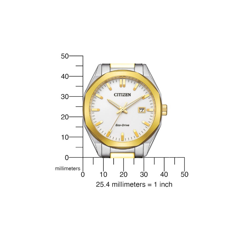 Citizen BM7624-82A vyriškas laikrodis Eco-Drive vyriškas laikrodis 38mm 10ATM