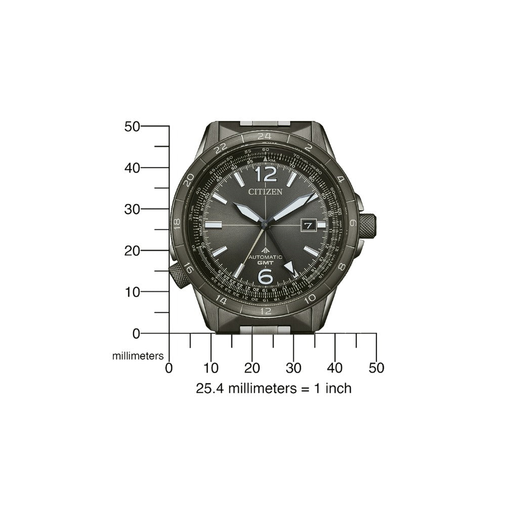 Citizen NB6045-51H vyriškas laikrodis Automatic GMT 44,5 mm 20ATM