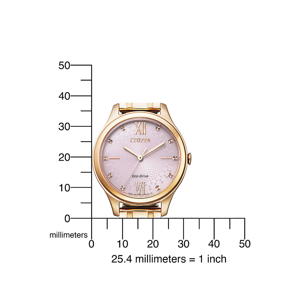 Citizen EM0503-75X Eco-Drive moteriškas laikrodis 30mm 5ATM