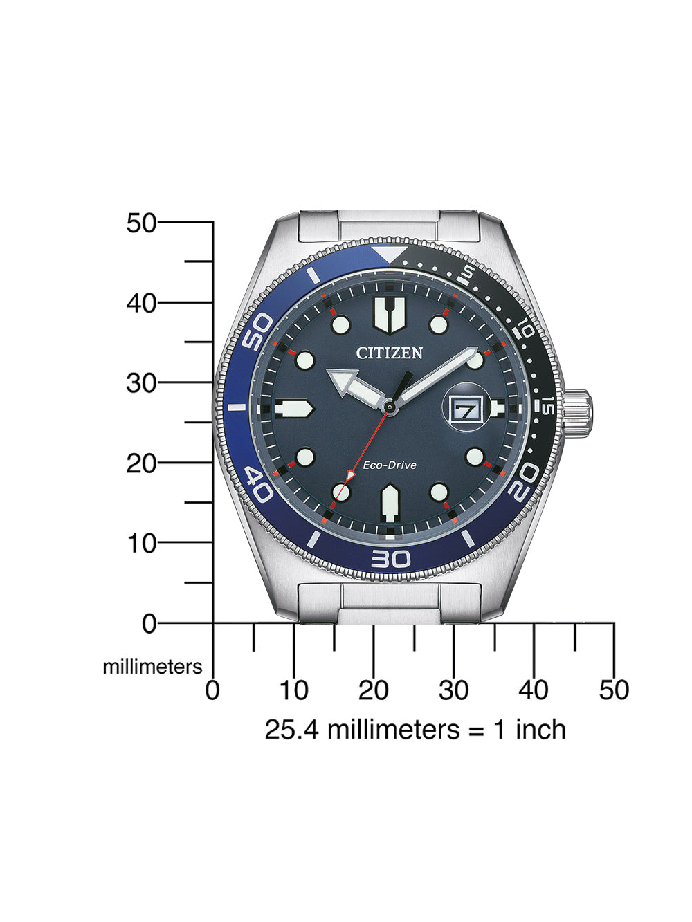 Citizen AW1761-89L Eco-Drive Sport vyriškas laikrodis 43mm 10ATM