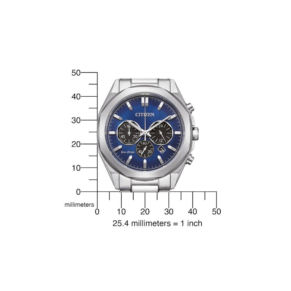 Citizen CA4590-81L vyriškas laikrodis Eco-Drive Chronograph 41mm 10ATM