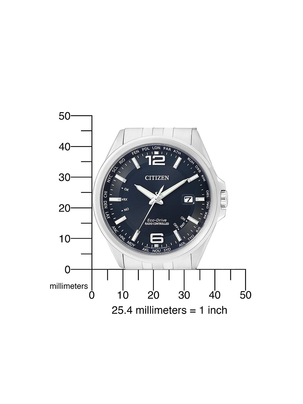 Citizen CB0010-88L Eco-Drive Elegant Radio Controlled laikrodis vyriškas laikrodis 43mm 10 ATM