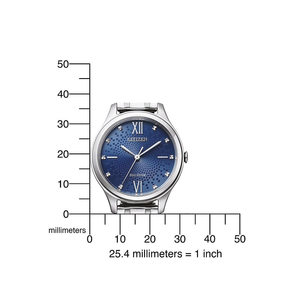 Citizen EM0500-73L Eco-Drive moteriškas laikrodis 30mm 5ATM