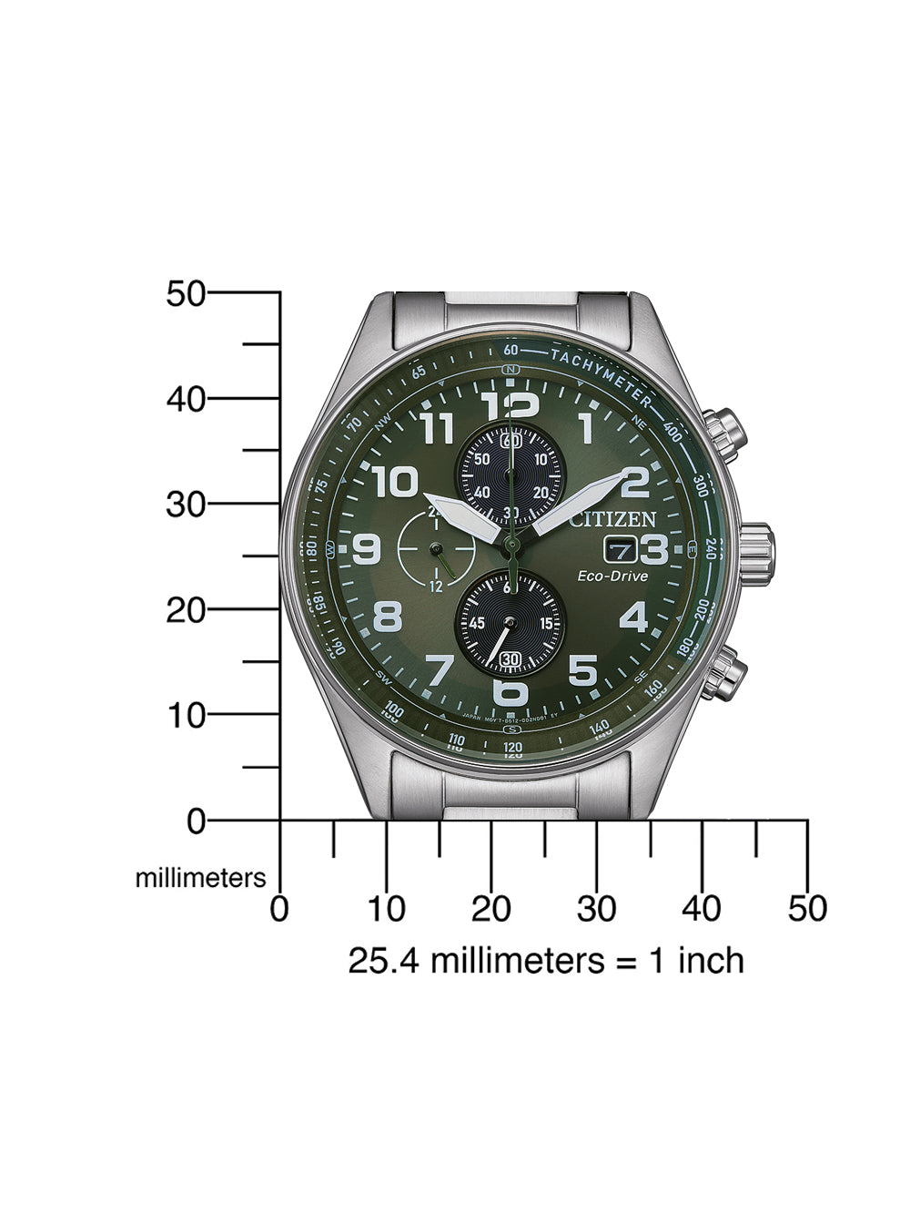 Citizen CA0770-72X Eco-Drive Chronograph vyriškas laikrodis 43mm 10ATM