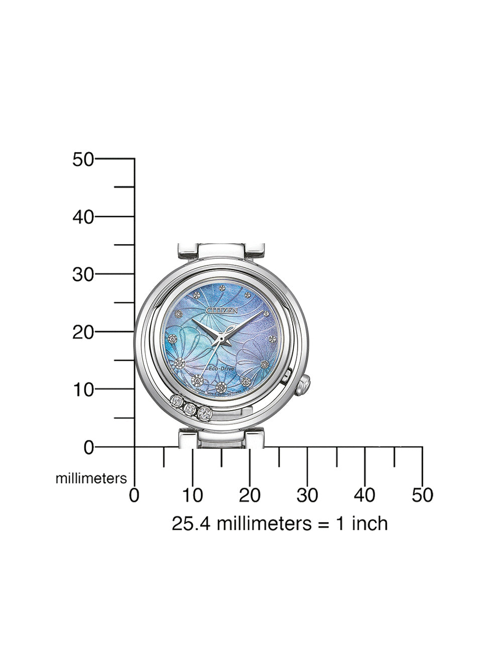 Citizen EM1110-81N moteriškas laikrodis Eco-Drive Elegance 30mm 5ATM