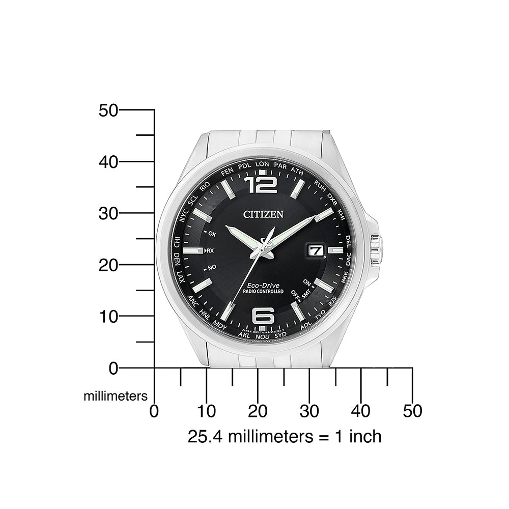 Citizen Eco-Drive Elegant CB0010-88E 4-Zones Radio Controlled laikrodis 43 mm 100M