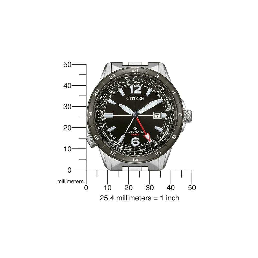 Citizen NB6046-59E vyriškas laikrodis Automatic GMT 44,5 mm 20ATM