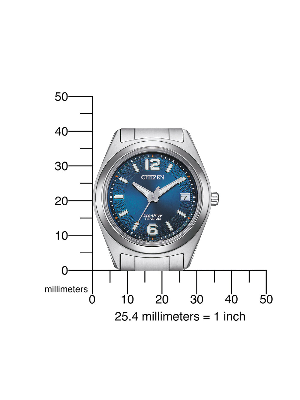 Citizen FE6151-82L Eco-Drive Titanium moteriškas laikrodis 34mm 5ATM