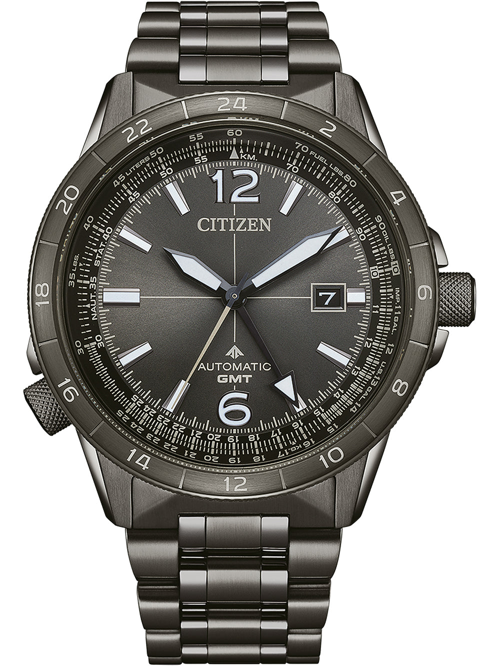 Citizen NB6045-51H vyriškas laikrodis Automatic GMT 44,5 mm 20ATM