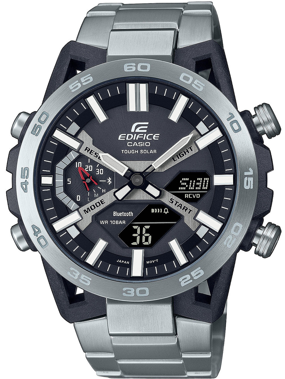 Casio ECB-2000D-1AEF Edifice Solar vyriškas laikrodis 48mm 10ATM
