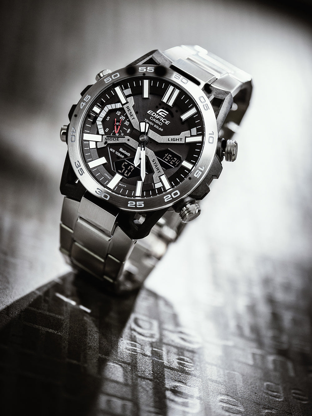 Casio ECB-2000D-1AEF Edifice Solar vyriškas laikrodis 48mm 10ATM