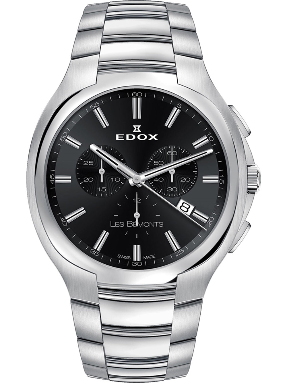 Edox 10239-3-NIN Les Bemonts Chronograph vyriškas laikrodis42mm 3ATM
