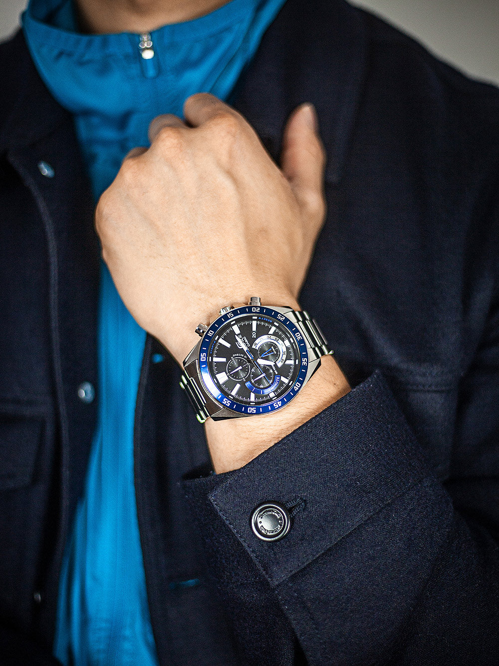 Casio EFV-620D-1A2VUEF Edifice vyriškas laikrodis 49mm 10ATM