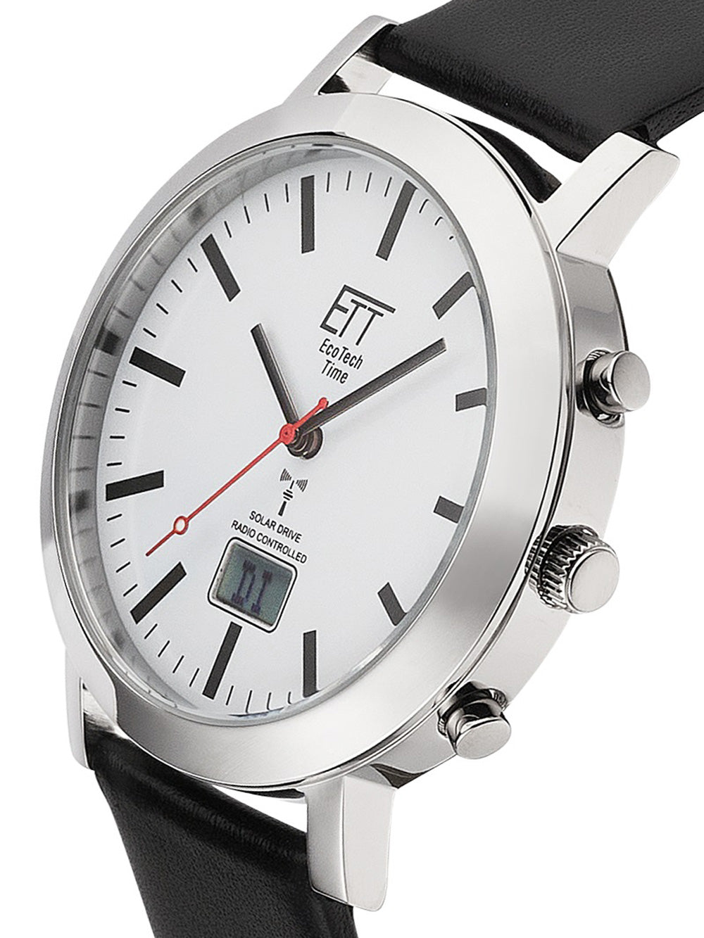 ETT EGS-11577-11L vyriškas laikrodis Solar Radio-Controlled 41mm 5ATM