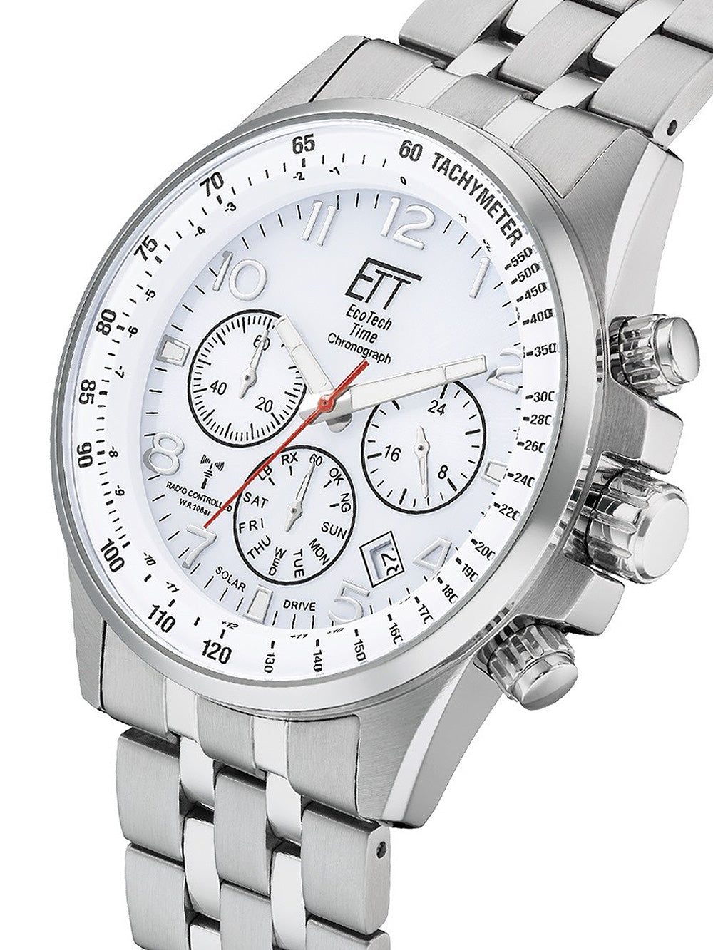 ETT EGS-11612-42MS Professional Solar Radio Controlled Chronograph 43mm 10ATM