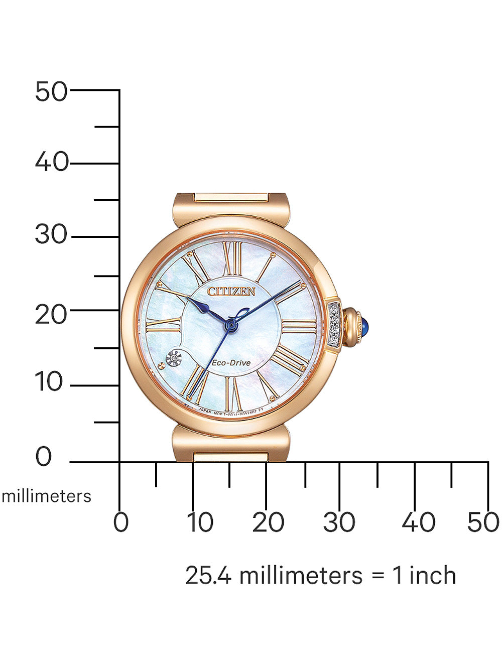 Citizen EM1063-89D Eco-Drive Elegance moteriškas laikrodis 30mm 5ATM