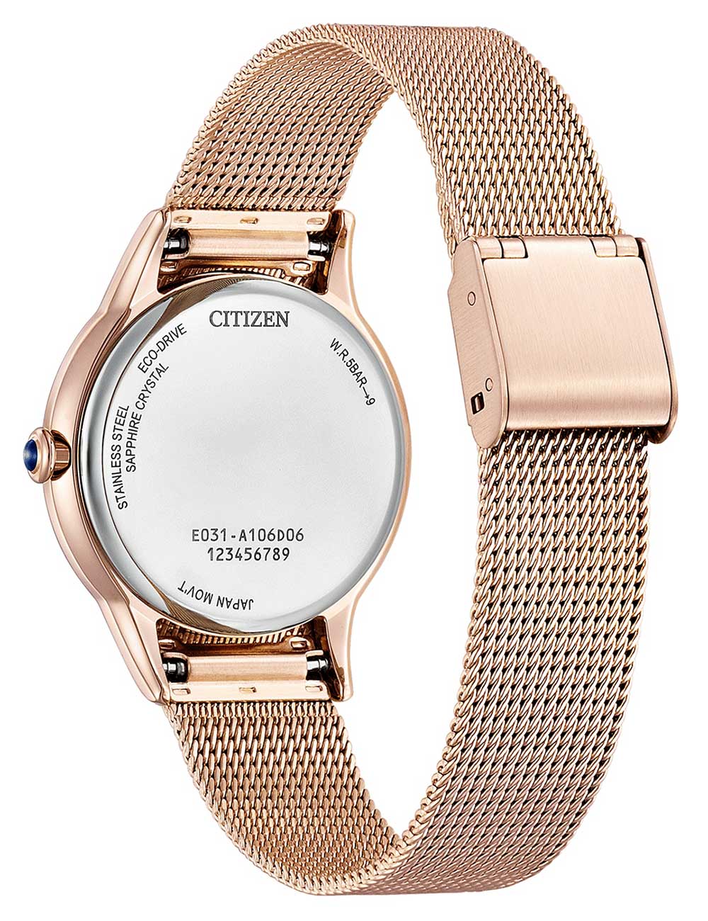Citizen EM1153-88A moteriškas laikrodis Citizen L Eco-Drive  32,5mm 5ATM