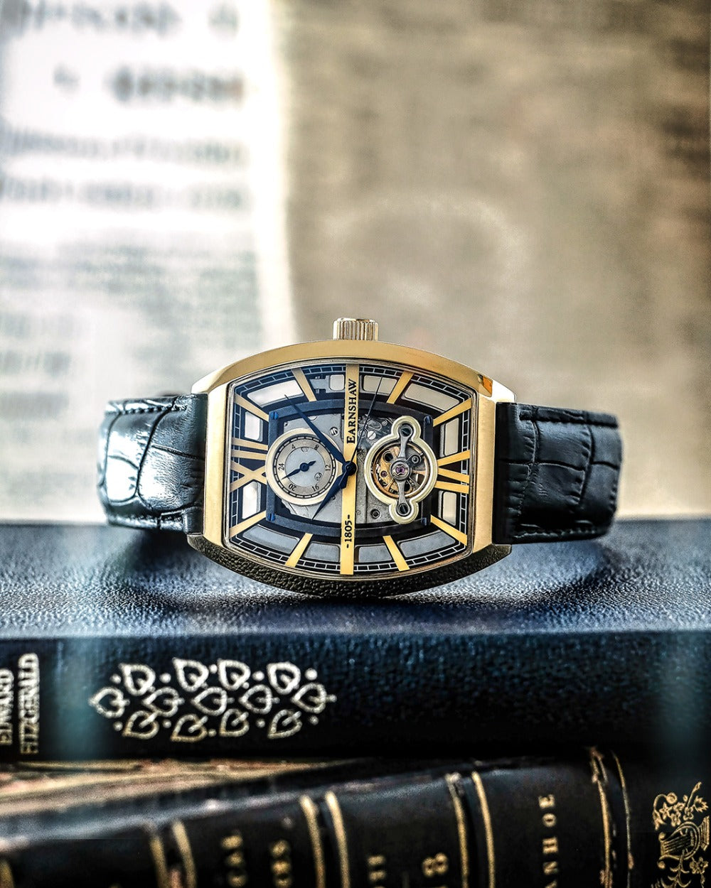 Thomas Earnshaw ES-8111-02 vyriškas laikrodis Holborn Skeleton Automatic 40mm 5ATM